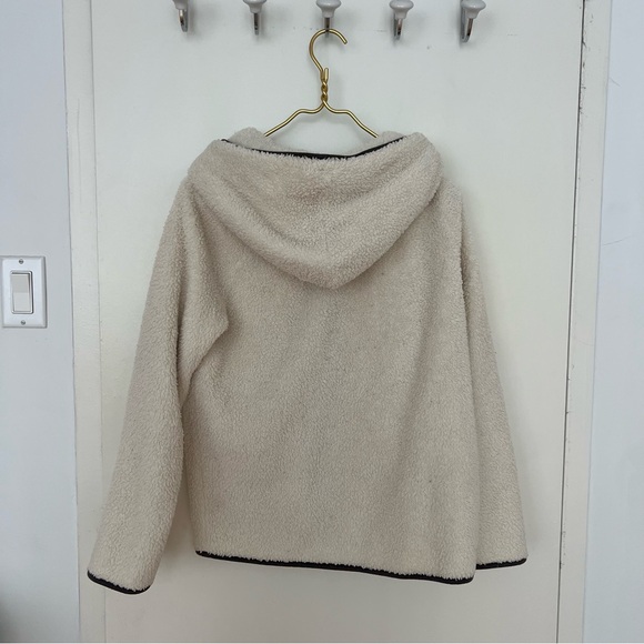 Cozy Cream Sherpa Zip-Up Hoodie - Picture 2 of 2